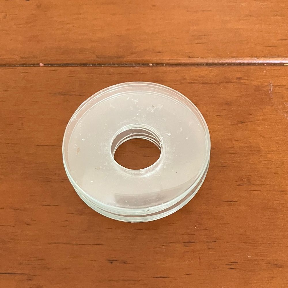 4 Glass Candle Wax Drip Catchers
